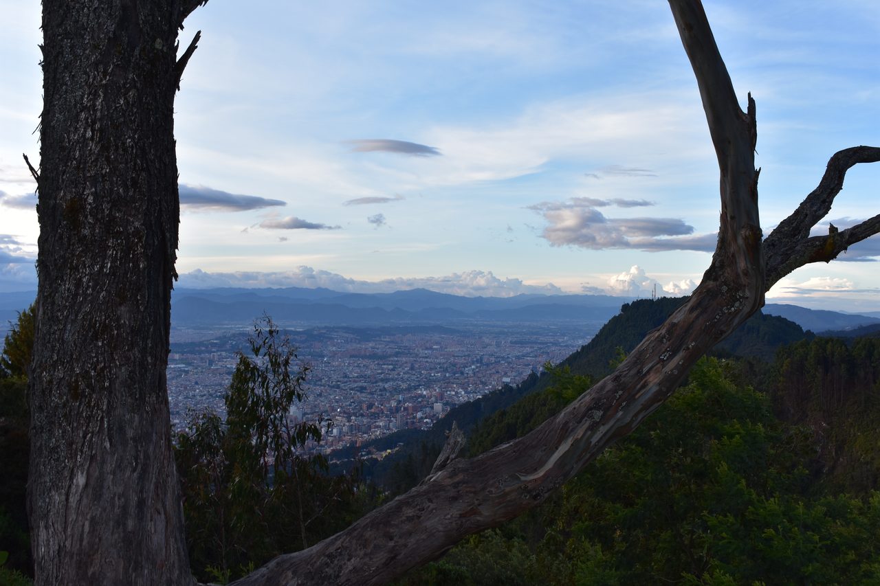 Experience the Sunset Behind the Andes from Cerro de Monserrate with Panoramic Views of Bogotá