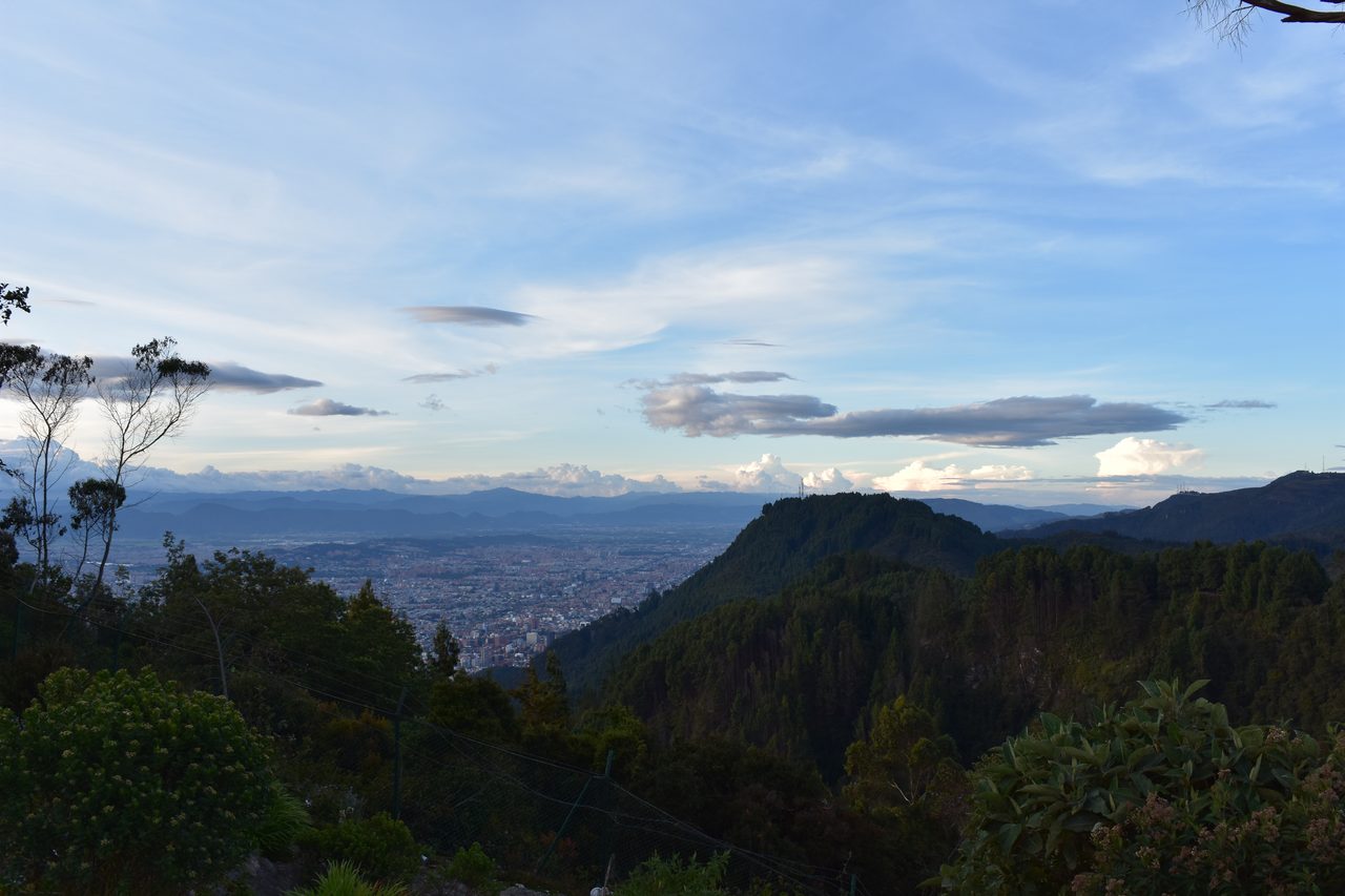 Experience the Sunset Behind the Andes from Cerro de Monserrate with Panoramic Views of Bogotá