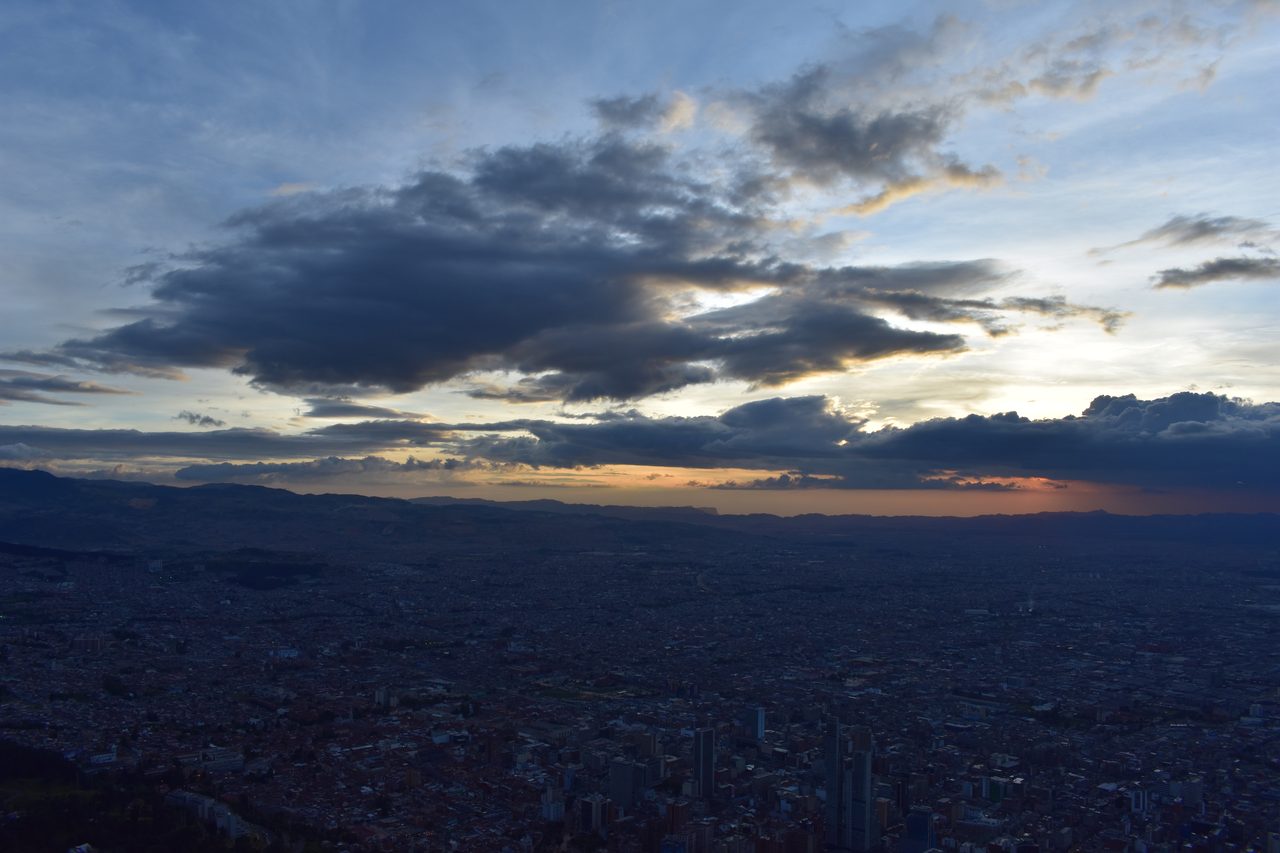 Experience the Sunset Behind the Andes from Cerro de Monserrate with Panoramic Views of Bogotá