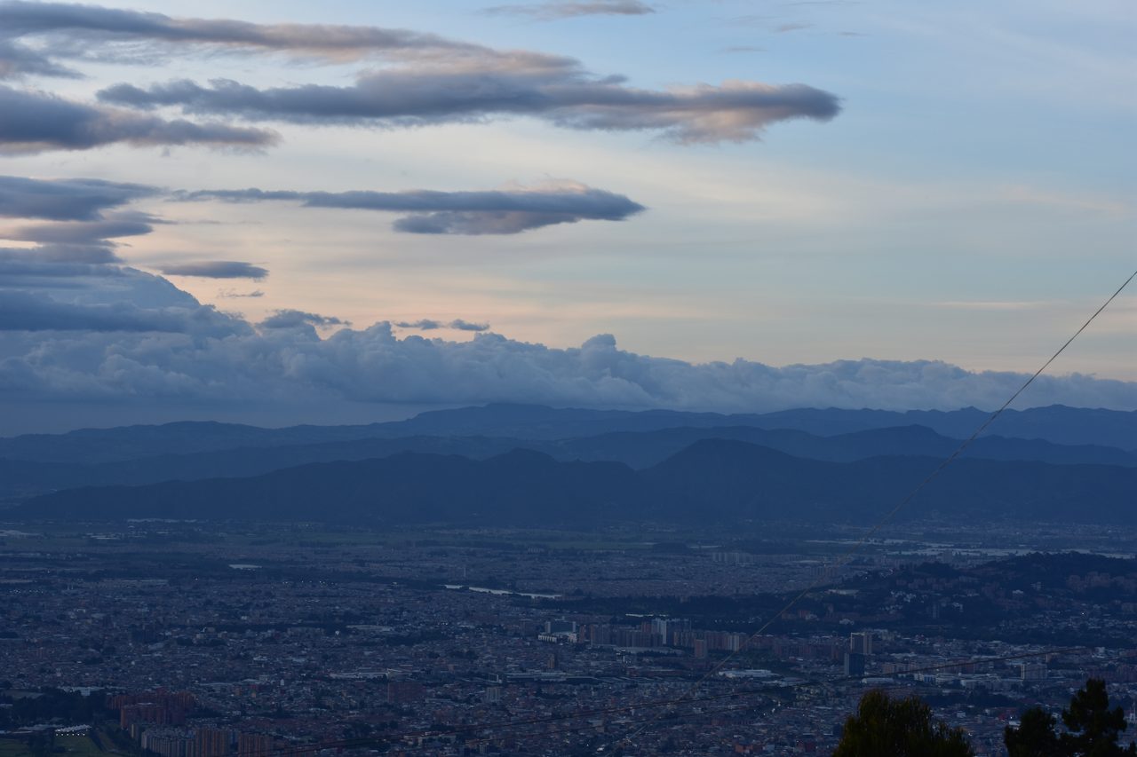 Experience the Sunset Behind the Andes from Cerro de Monserrate with Panoramic Views of Bogotá
