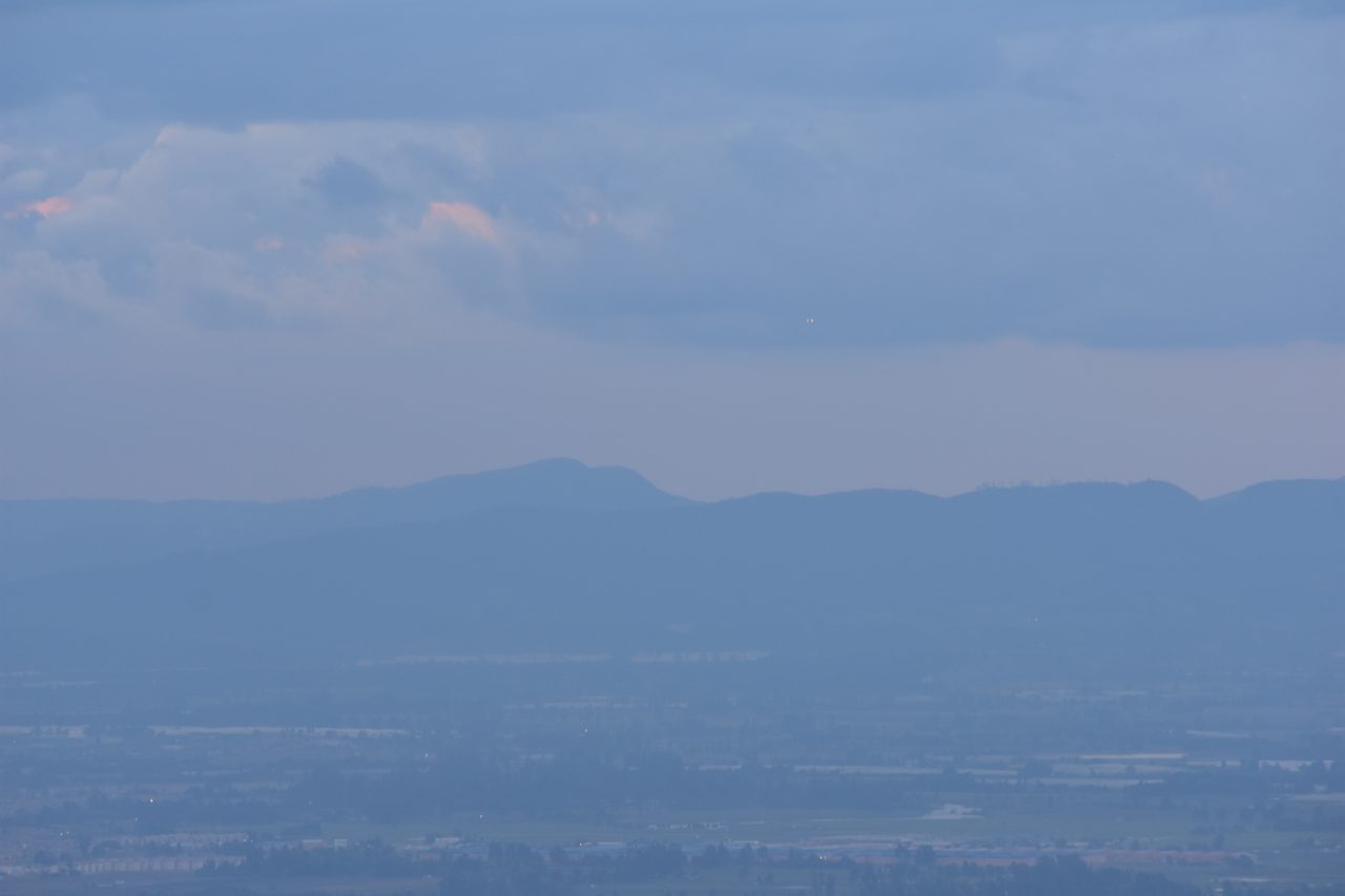 Experience the Sunset Behind the Andes from Cerro de Monserrate with Panoramic Views of Bogotá